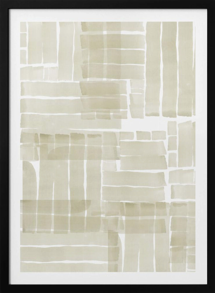 Neutrales Tangle Grid 1 | Poster