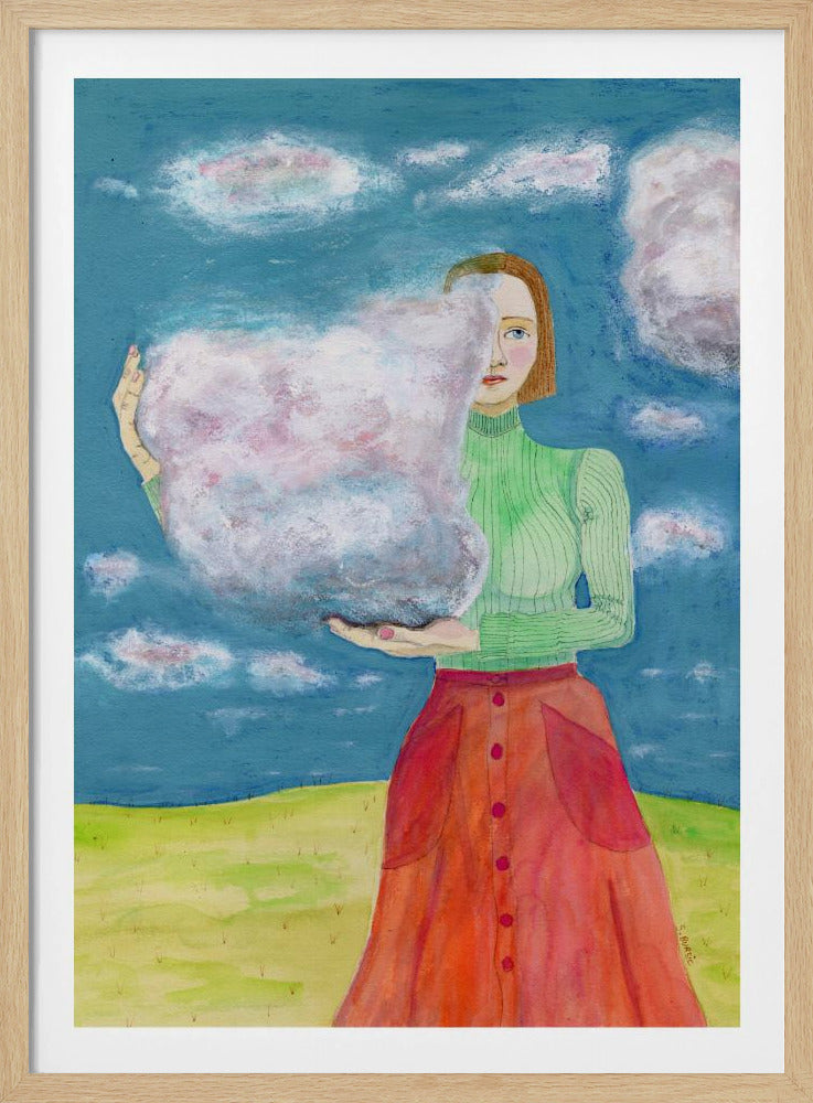 Kopf in den Wolken | Poster