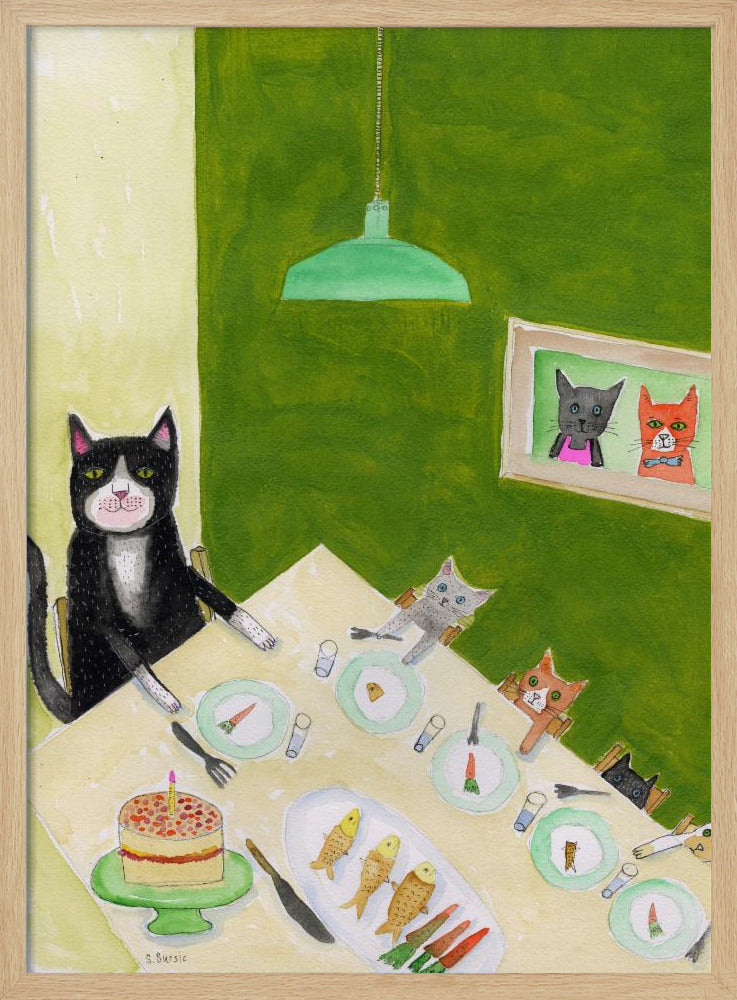 Katzenfamilie | Poster