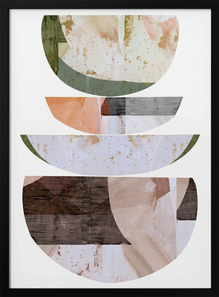 Blaue Halbkreise 2 | Poster