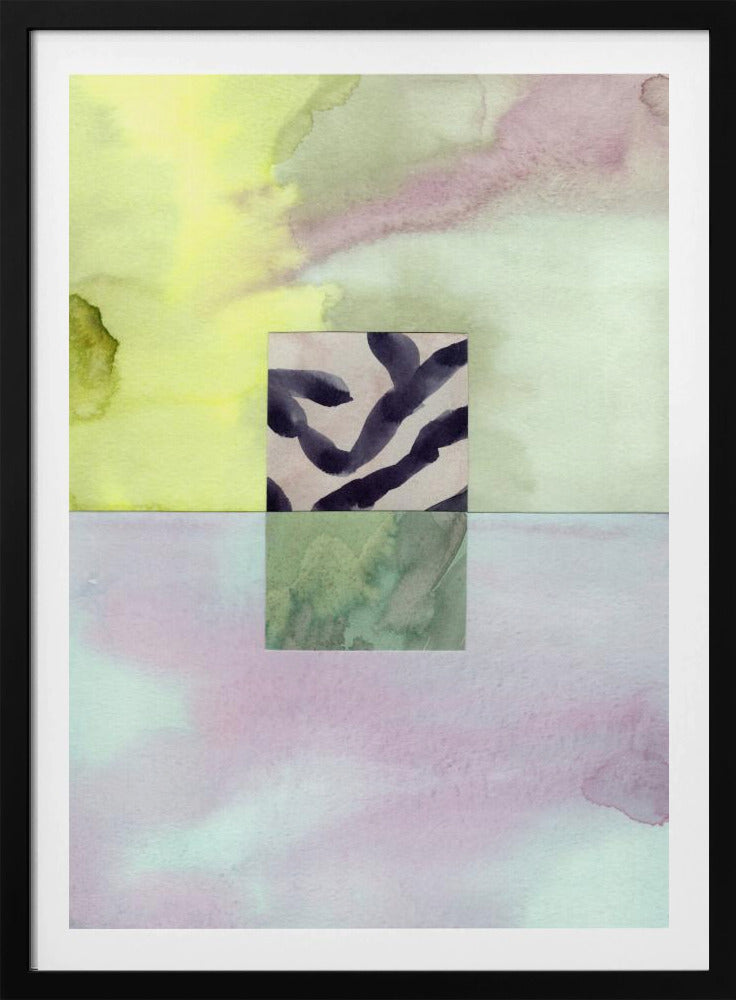 Aquarell abstrakte Komposition 8 | Poster
