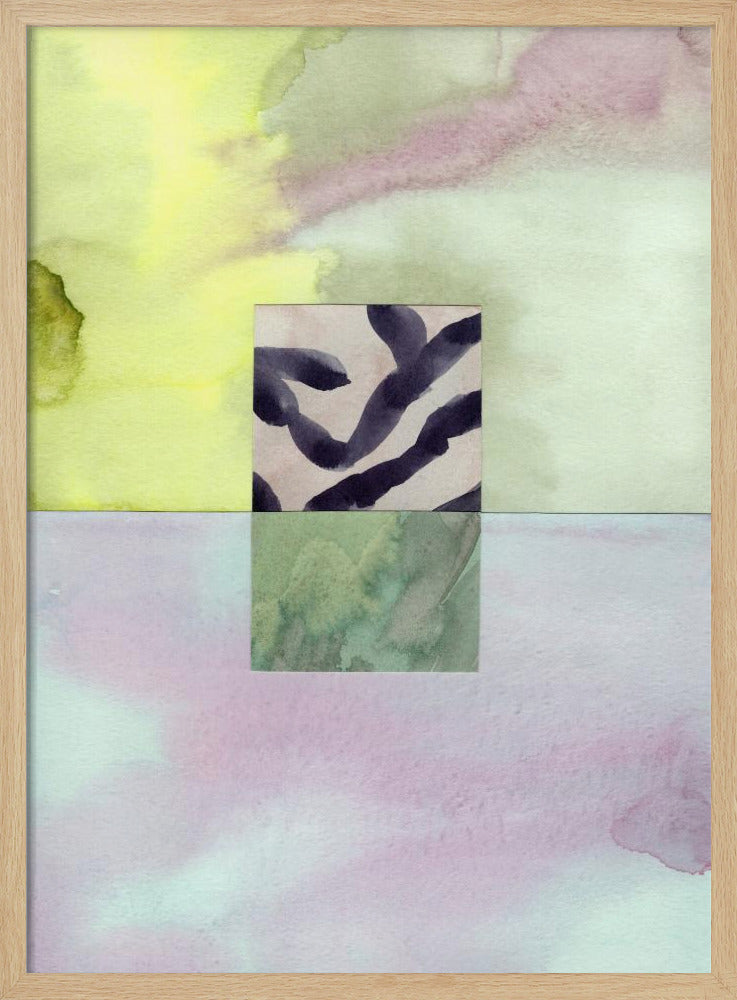 Aquarell abstrakte Komposition 8 | Poster