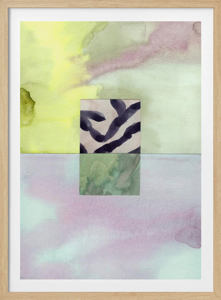 Aquarell abstrakte Komposition 8 | Poster
