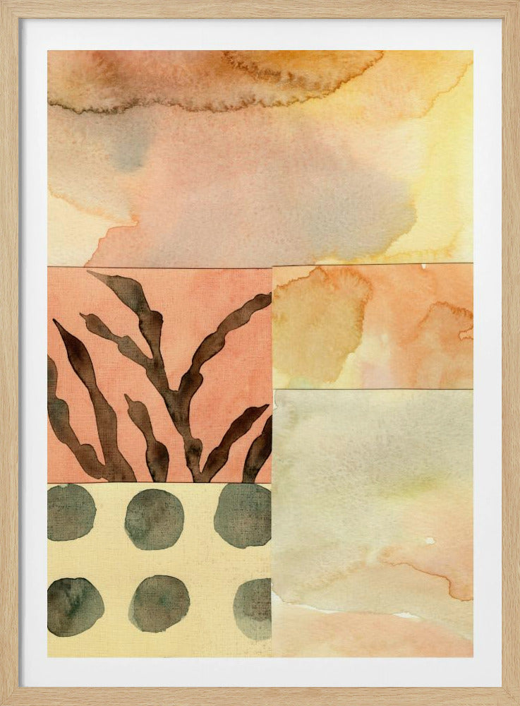 Aquarell abstrakte Komposition 9 | Poster