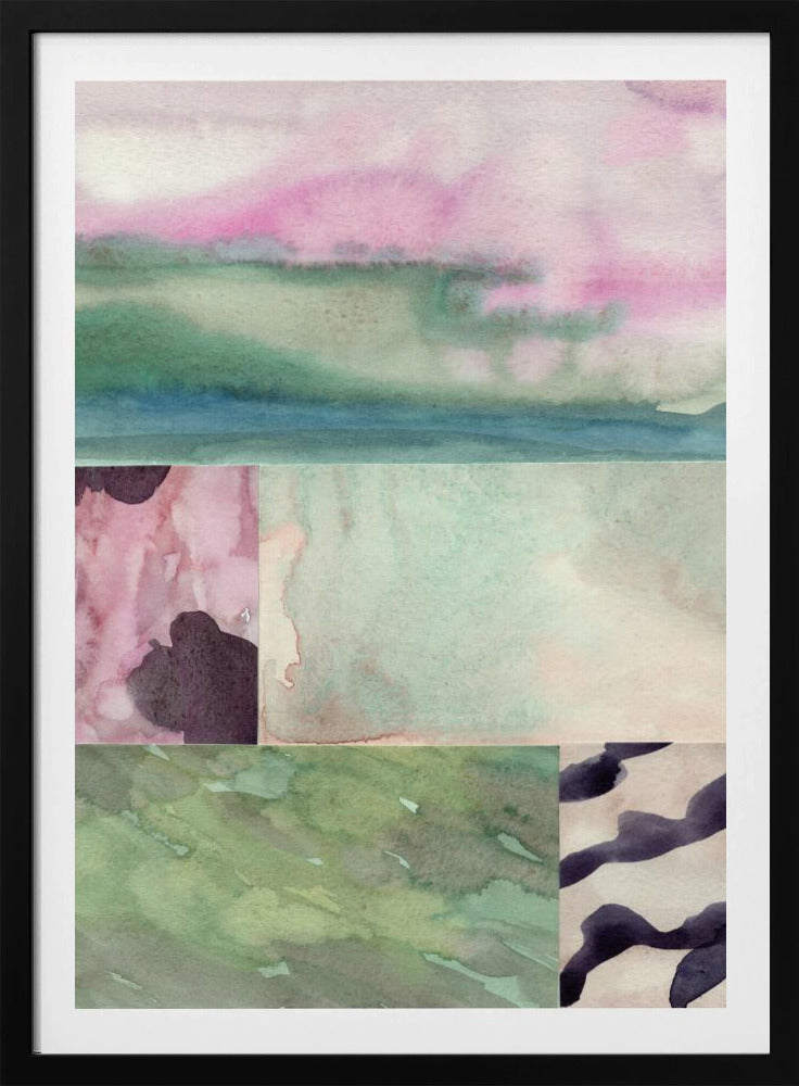 Aquarell abstrakte Komposition 10 | Poster