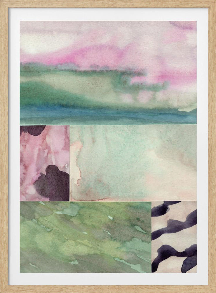 Aquarell abstrakte Komposition 10 | Poster