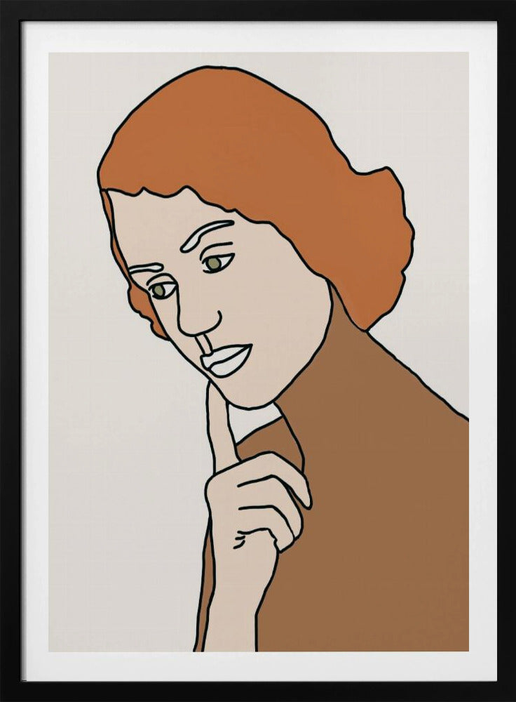 Denkende Frau | Poster