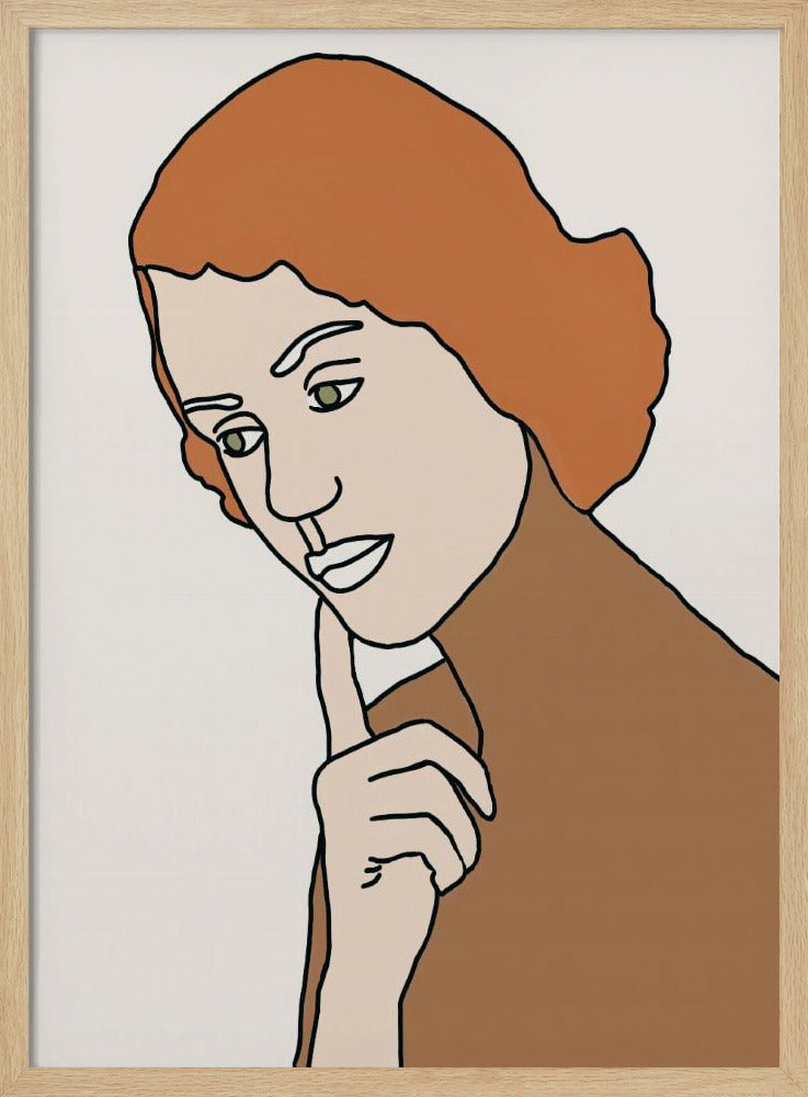 Denkende Frau | Poster