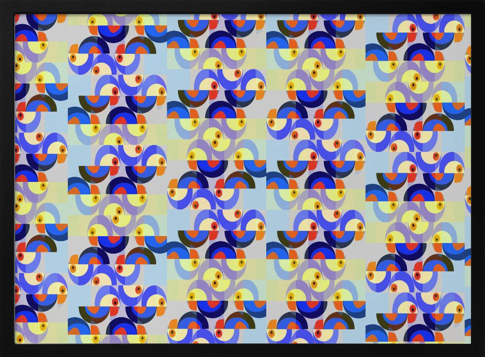 Retro-Vogel-Mix | Poster