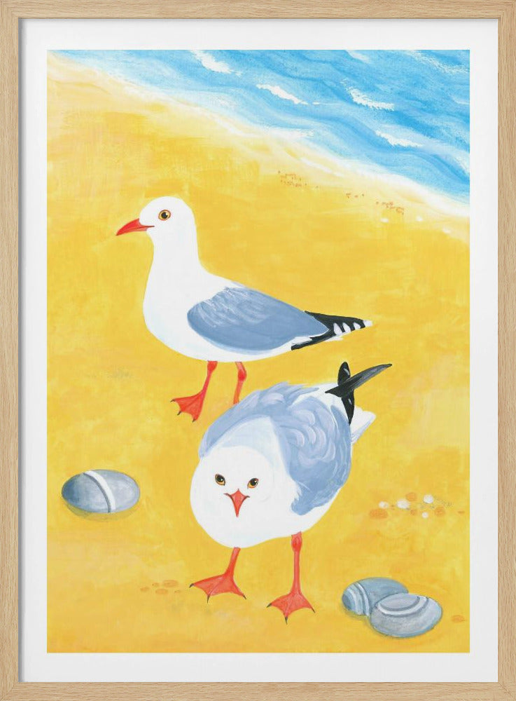 Möwen am Meer | Poster