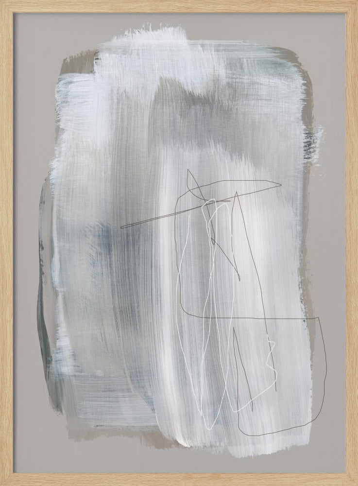 Abstrakte Pinselstriche 109 | Poster