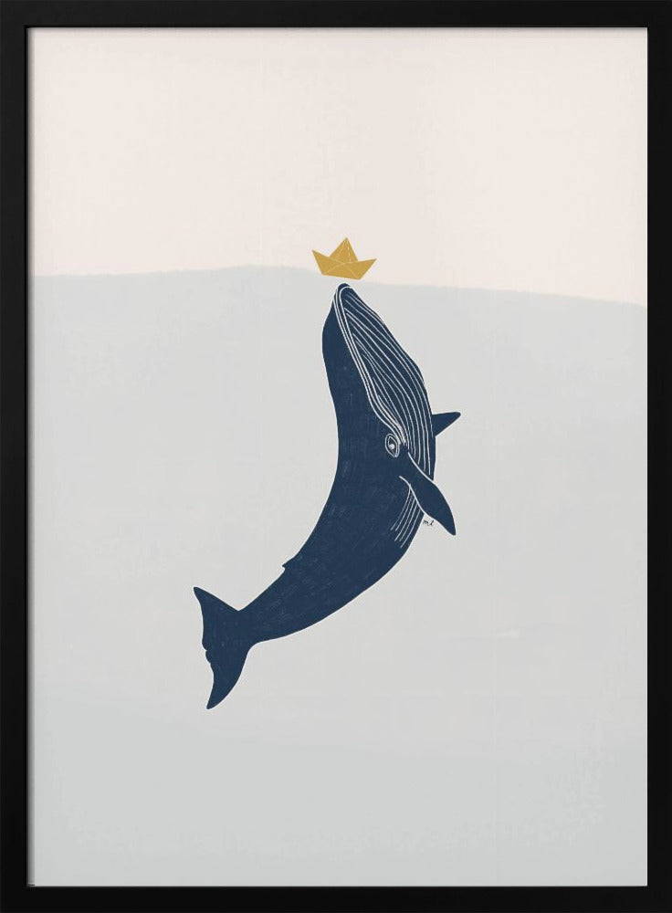 Blauwal-Segelboot | Poster