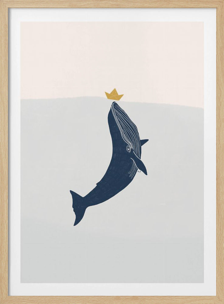 Blauwal-Segelboot | Poster