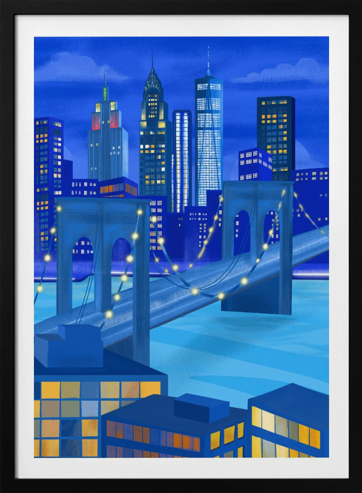 New York bei Nacht | Poster
