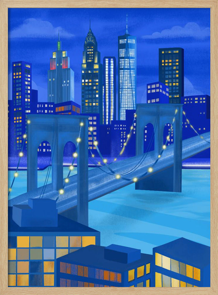 New York bei Nacht | Poster
