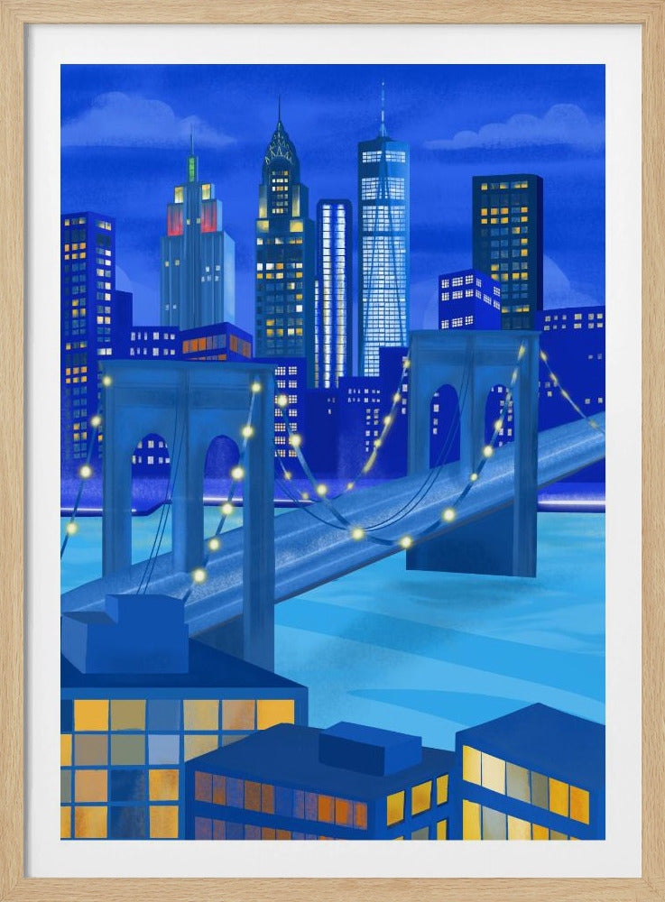 New York bei Nacht | Poster
