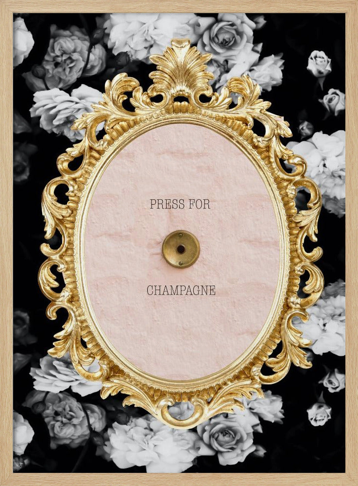 Champagnerdunkelfloral Verhältnis2x3 | Poster