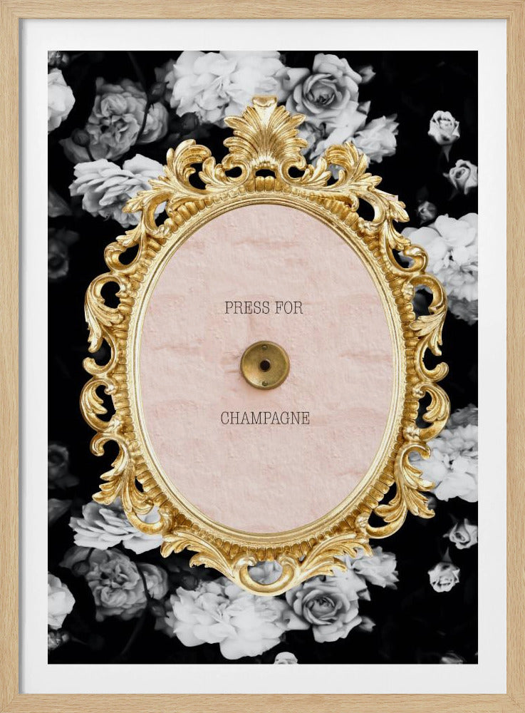 Champagnerdunkelfloral Verhältnis2x3 | Poster