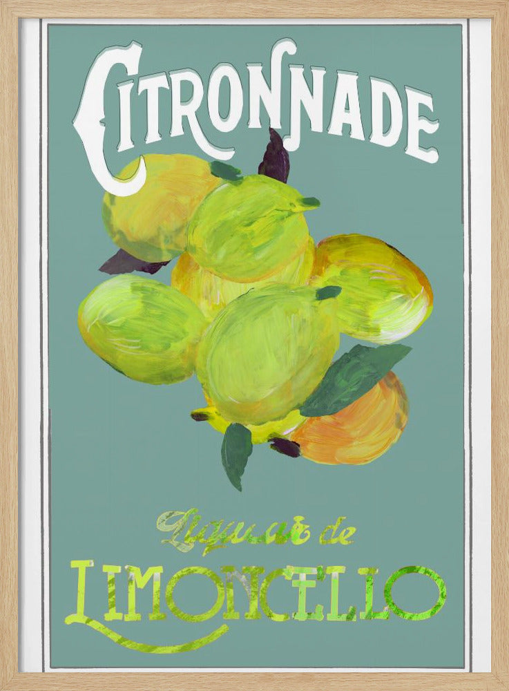 Citronnade Limoncello On Blue | Poster
