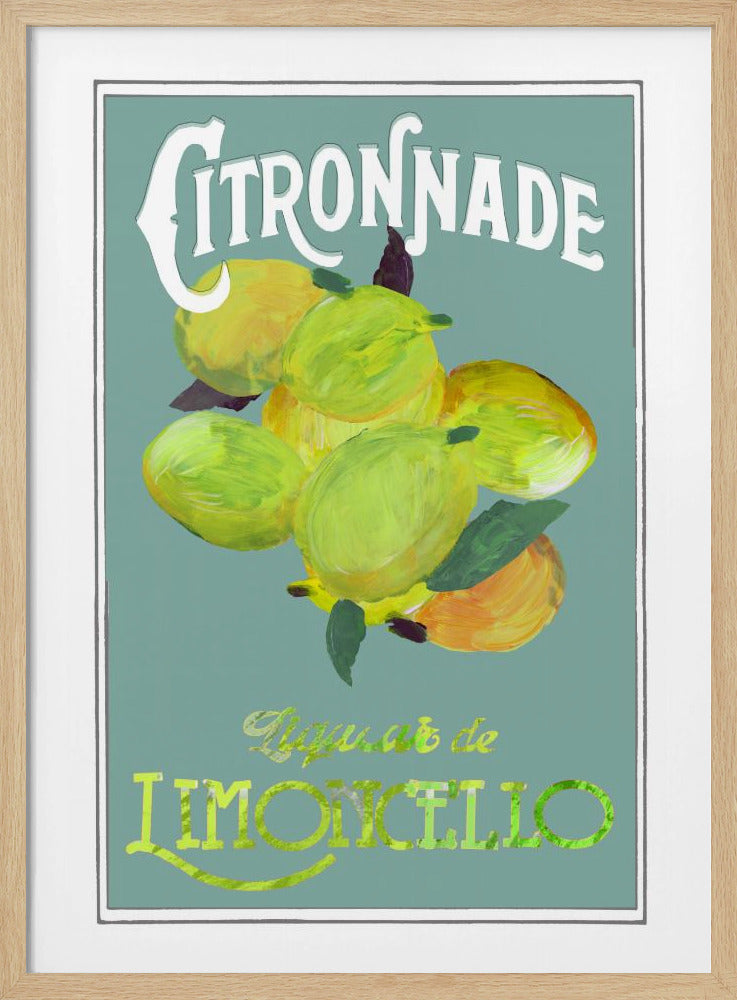 Citronnade Limoncello On Blue | Poster