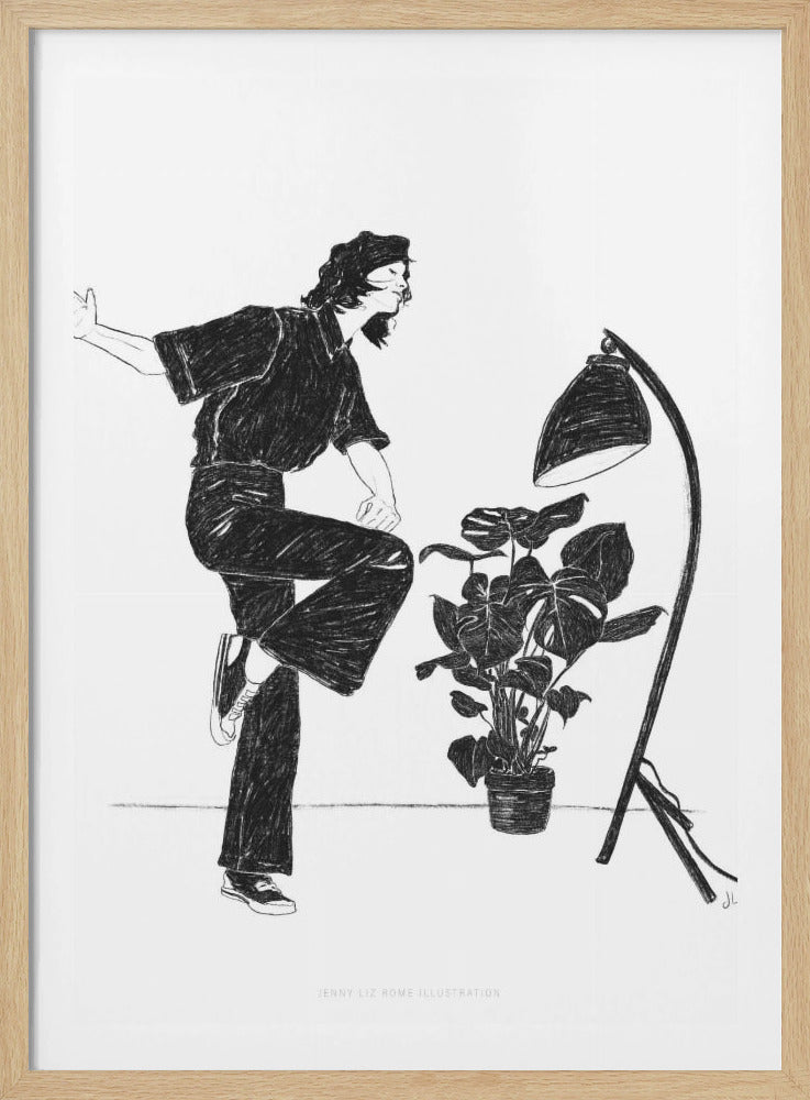 Jlr Dancingathome4 Schwarzweiß-Kopie | Poster