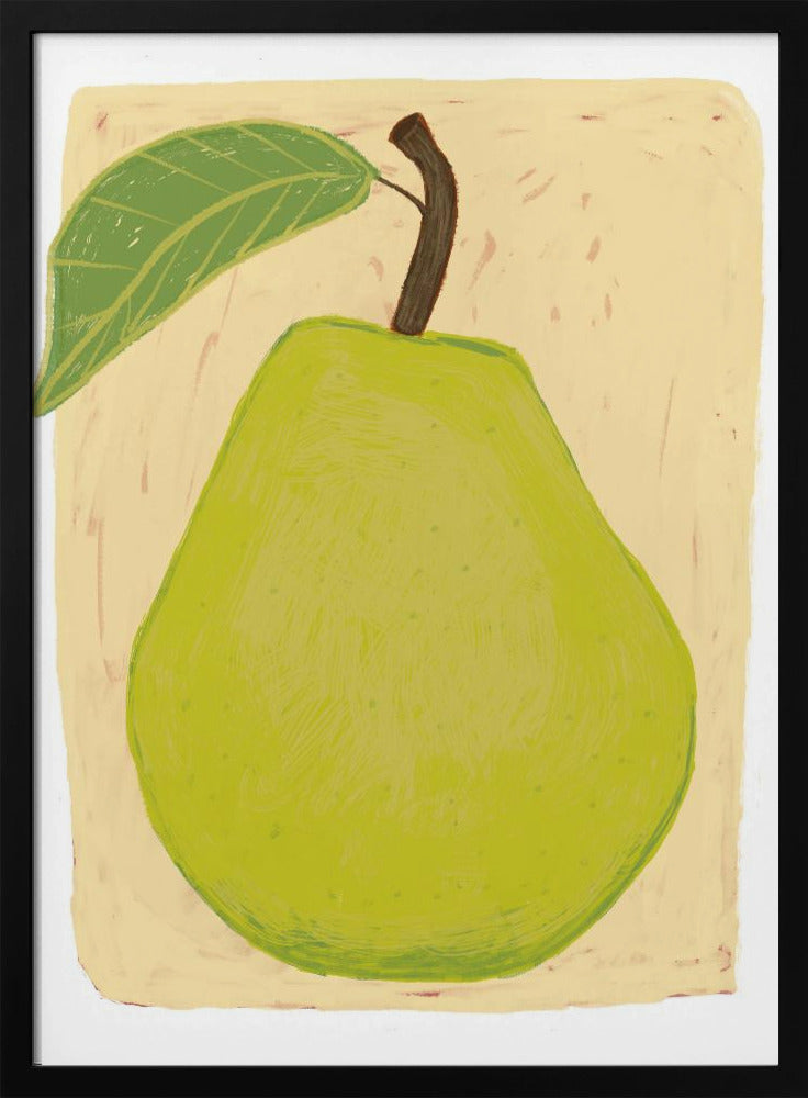 Große grüne Birne | Poster