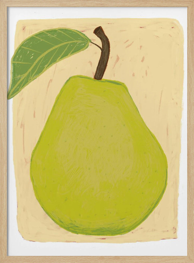 Große grüne Birne | Poster