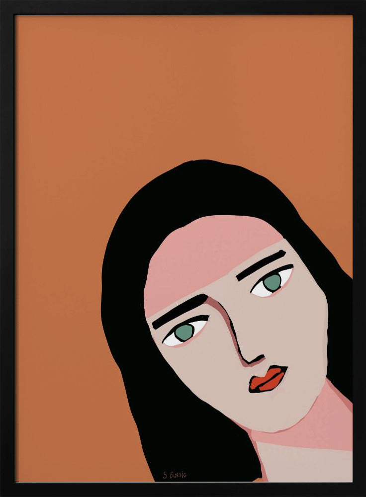 Dame beim Gipfeln | Poster