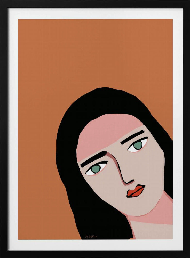 Dame beim Gipfeln | Poster
