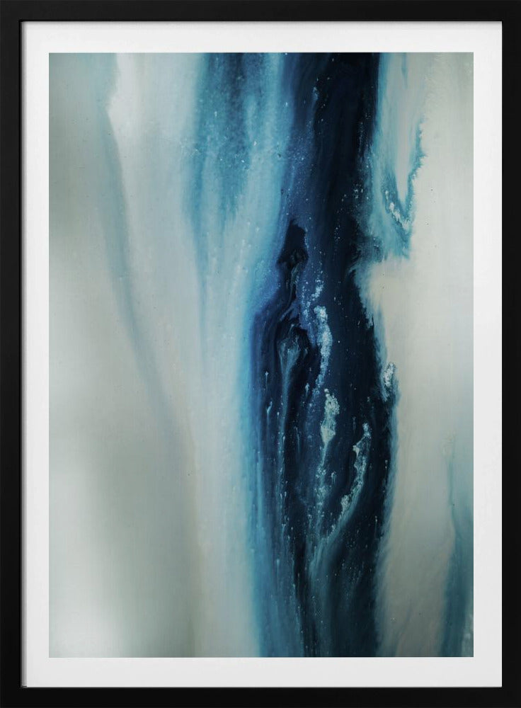 Fließend - Tiefblau | Poster