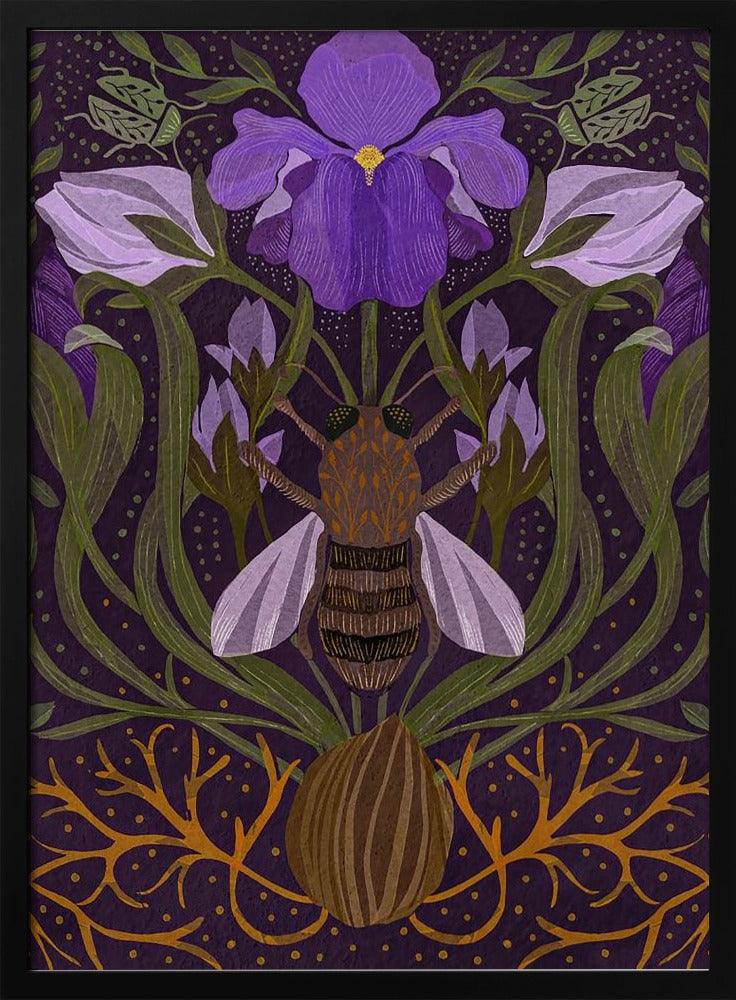Biene und Iris | Poster