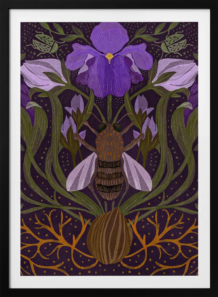 Biene und Iris | Poster
