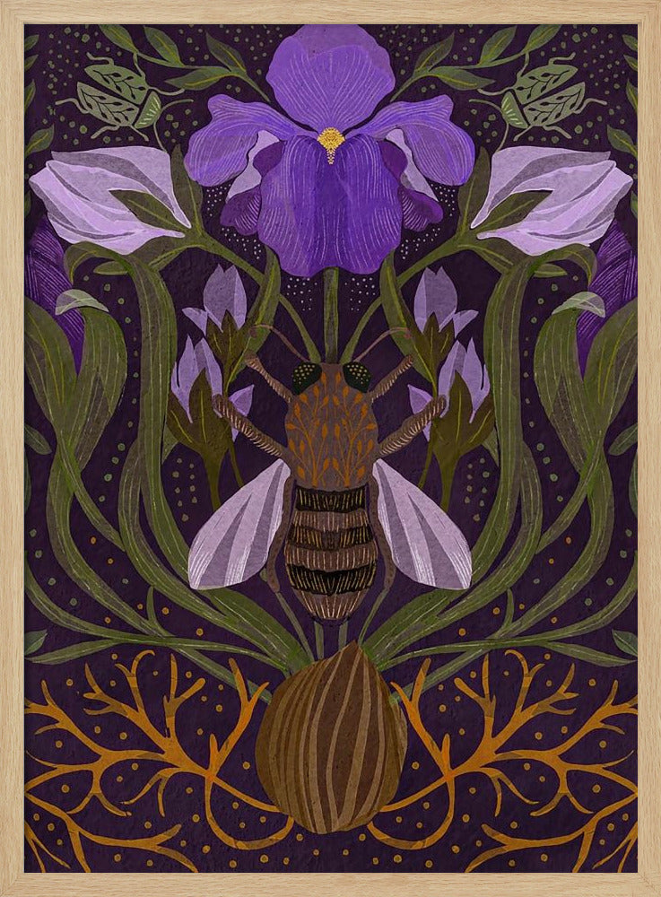 Biene und Iris | Poster