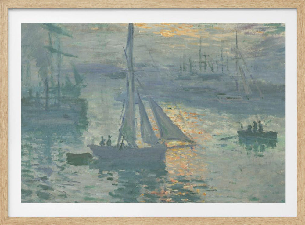 Sunrise (1873) By Claude Monet | Poster