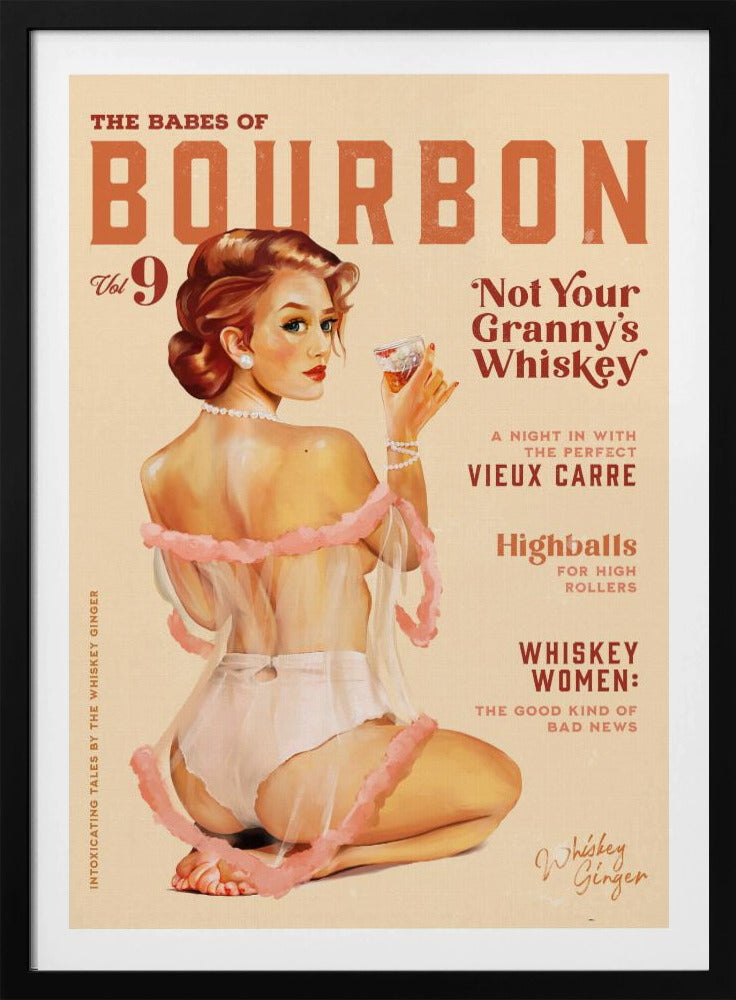 Babes of Bourbon, Band 9, Vintage-Whisky-Pinup | Poster