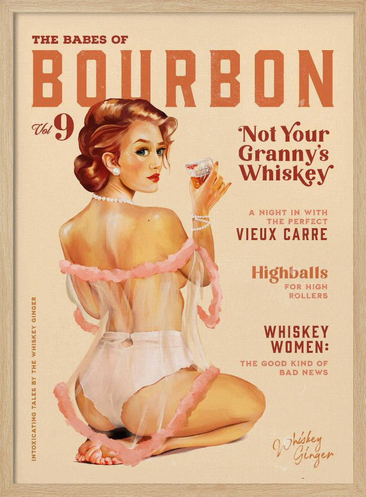 Babes of Bourbon, Band 9, Vintage-Whisky-Pinup | Poster