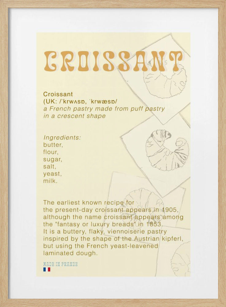 Croissant Coffee | Poster