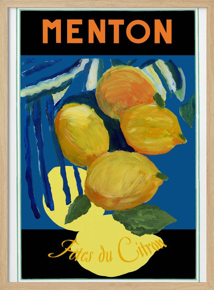 Lemons Menton Citrus Fruit Poster | Poster