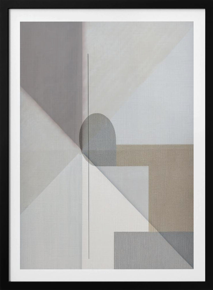 Abstrakte Malerei in neutralen Tönen 1 | Poster
