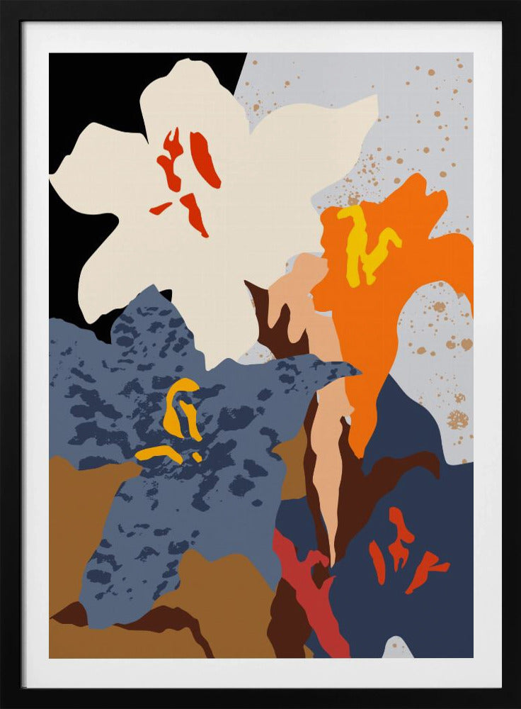 Abstrakte Lilien Nahaufnahme | Poster