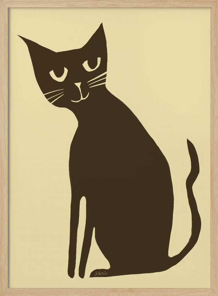 Braune Katze | Poster