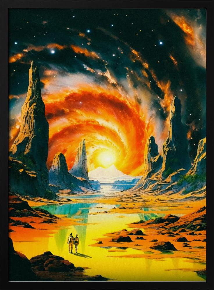 Romantischer Weltraumspaziergang | Poster