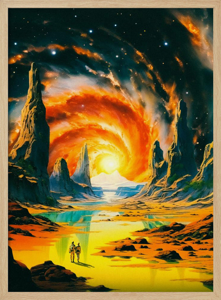 Romantischer Weltraumspaziergang | Poster