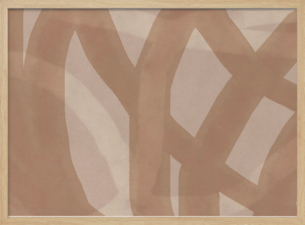 Neutral Abstract Watercolor In Nude and Pastel  9 | Poster