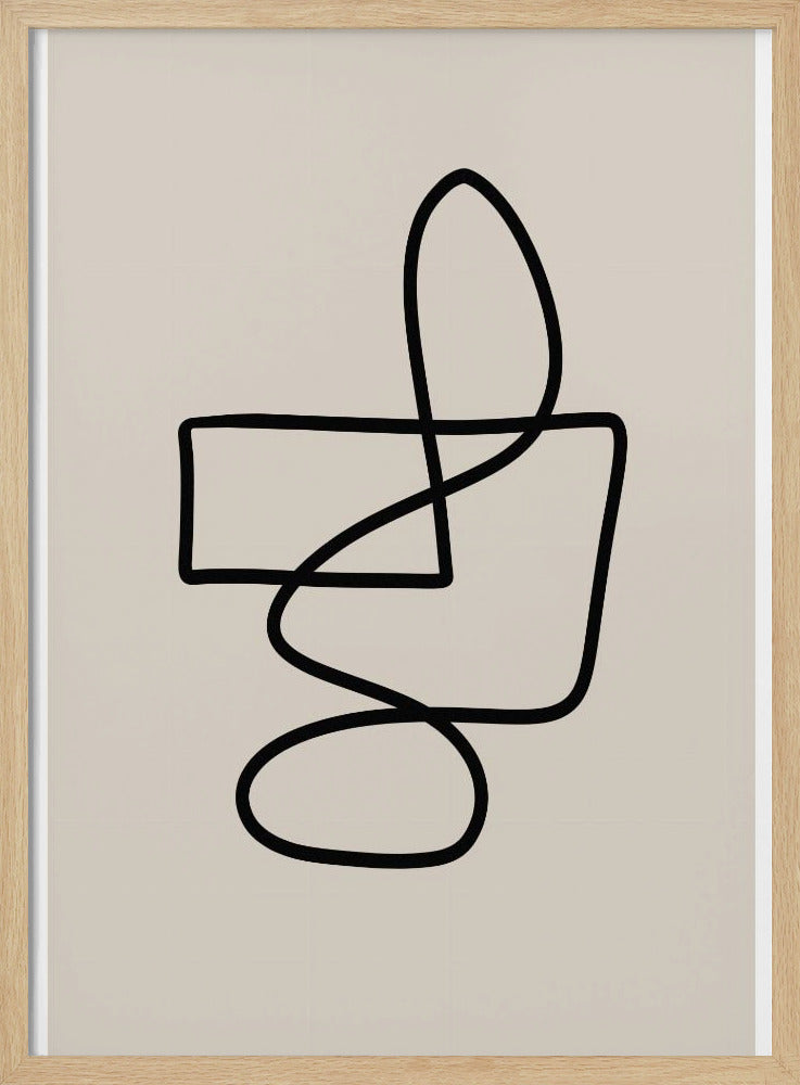 Anmutige, geschwungene Linien | Poster