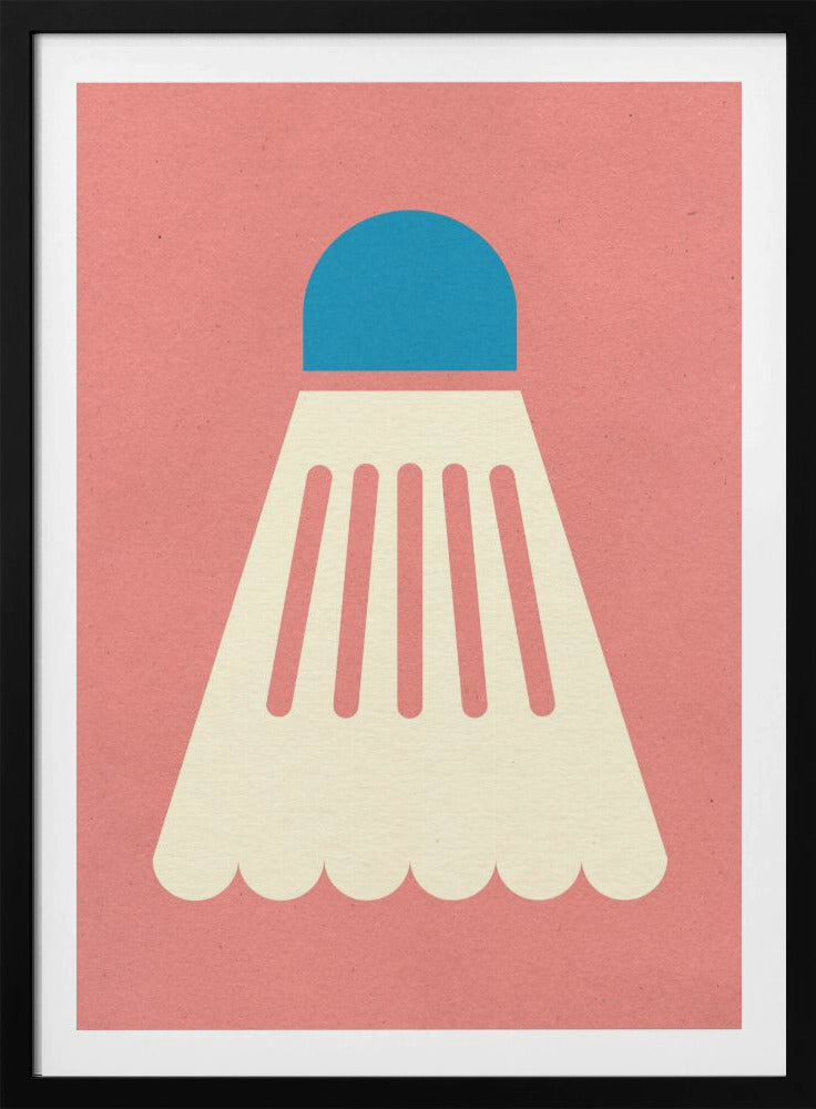 Badminton Weiß Blau | Poster