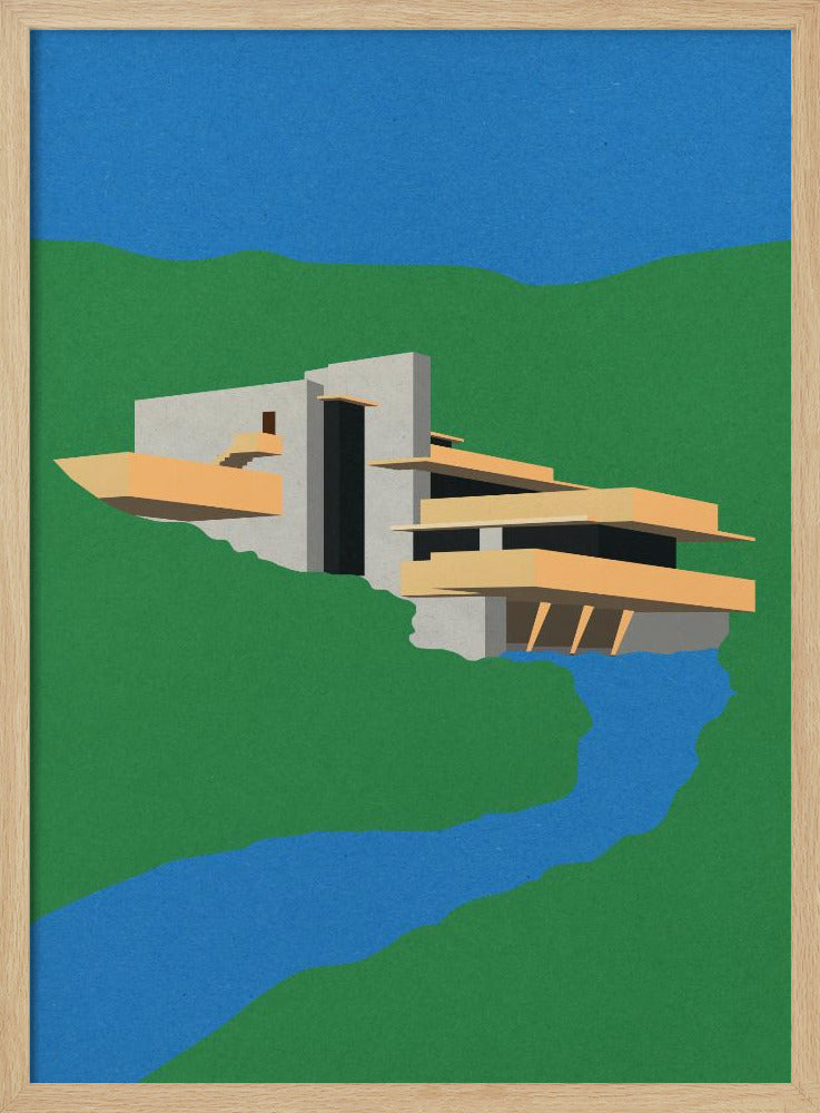 Frank Loyd Wright Fallendes Wasser | Poster
