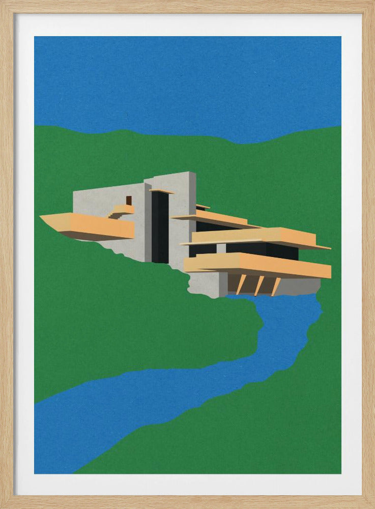 Frank Loyd Wright Fallendes Wasser | Poster