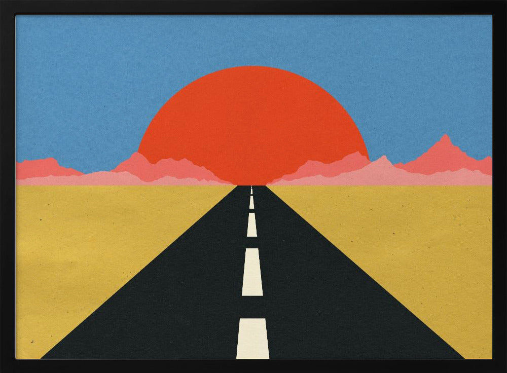 Straße zur Sonne | Poster