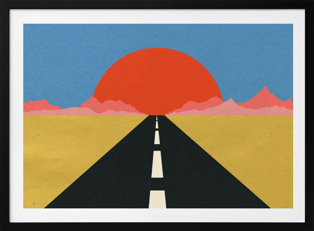 Straße zur Sonne | Poster